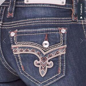 Rock Revival Betty Rhinestone Bootcut Jeans